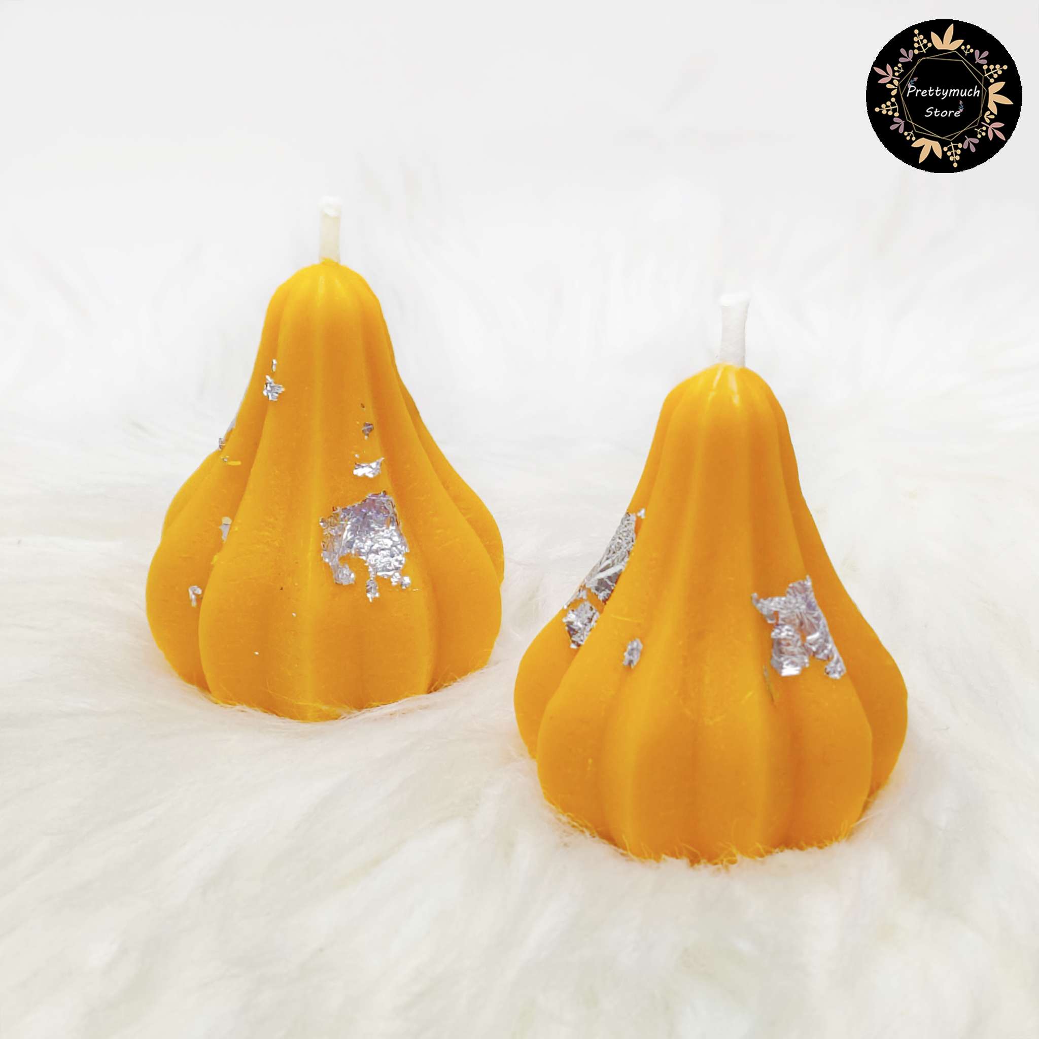 Big Modak Candles (Orange Set Of 2)