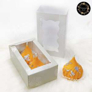 Modak Candles (Orange Set Of 2)