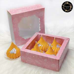 Modak Candles (Orange Set Of 4)