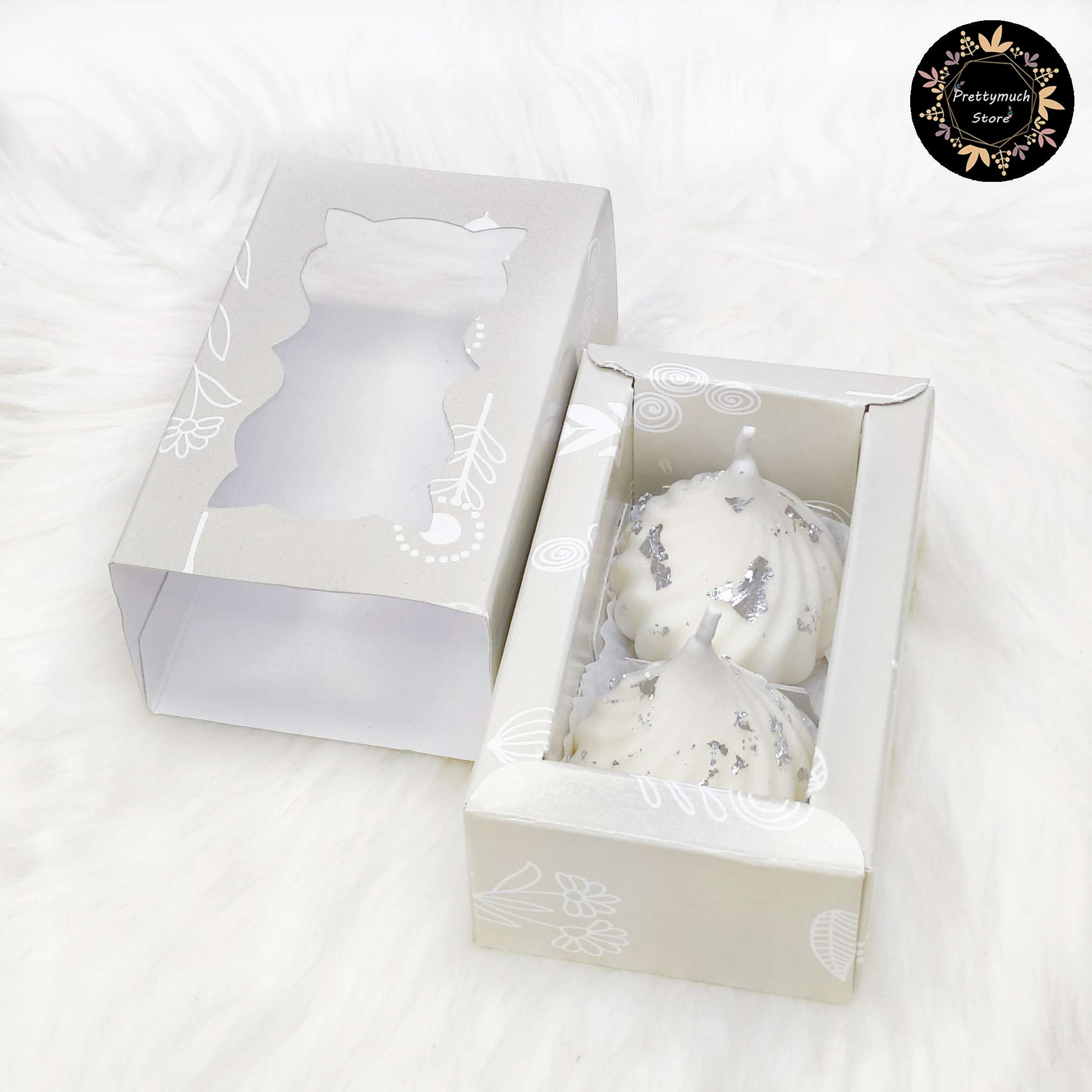 Modak Candles (White Set Of 2) - Image 2