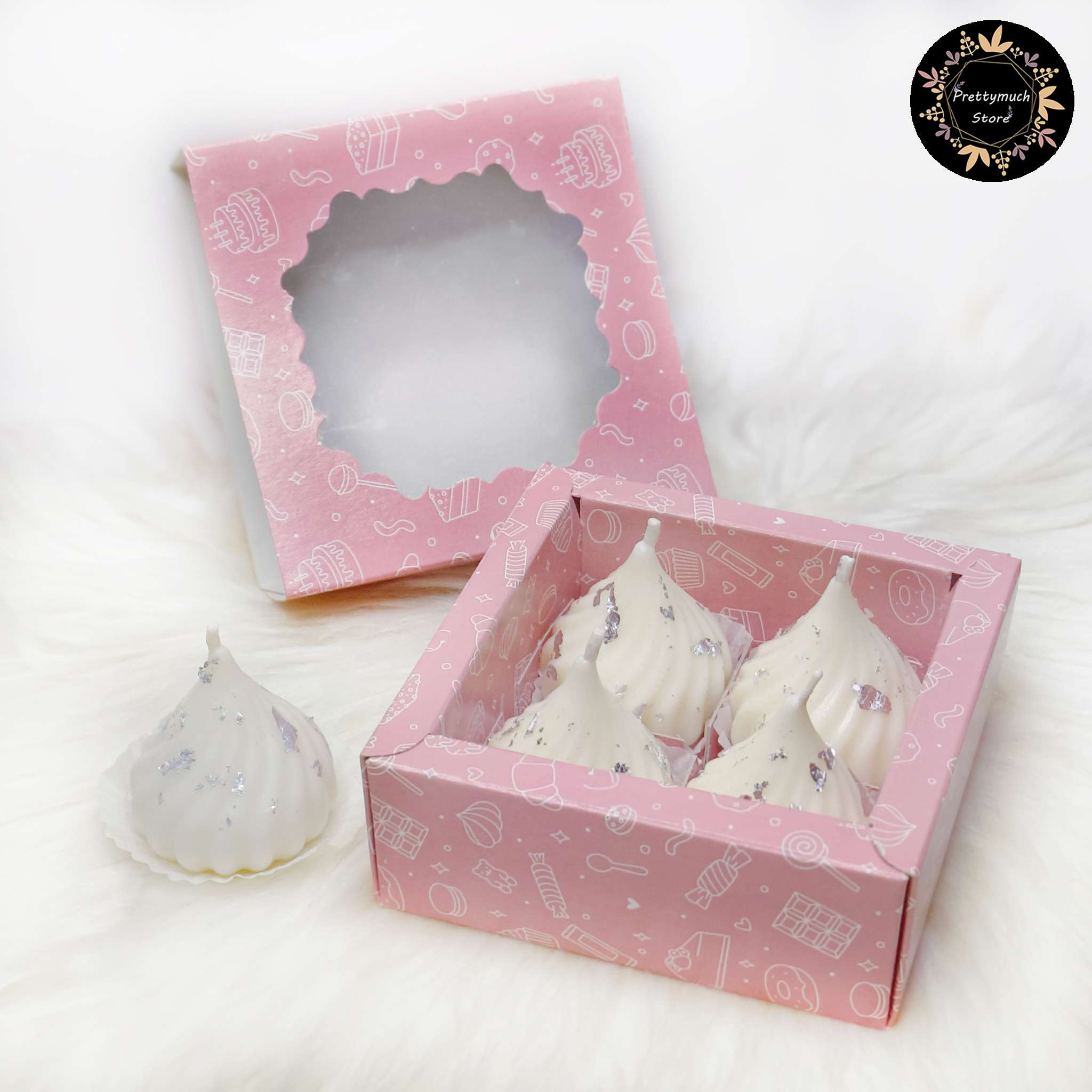 Modak Candles (White Set Of 4) - Image 2