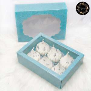 Modak Candles (White Set Of 6)