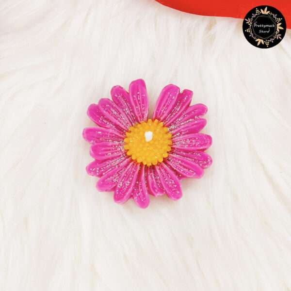 Floating Daisy Candle (Dark Pink+Orange)