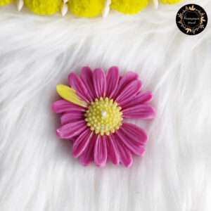 Floating Daisy Candle (Dark Pink+Yellow)
