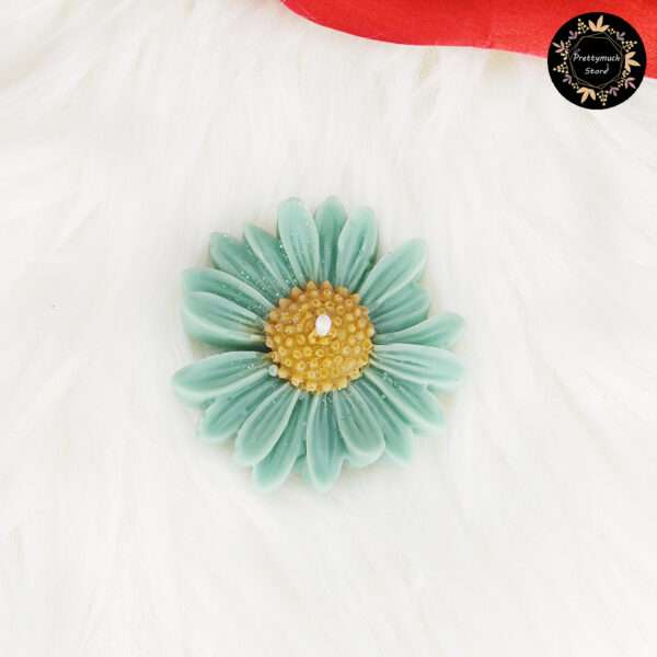 Floating Daisy Candle (Teal+Orange)
