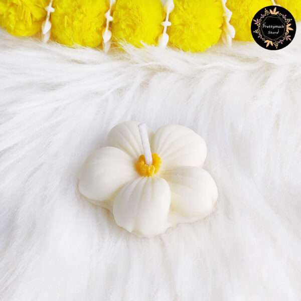 Floating Sakura Candle (White+Orange) - Image 2