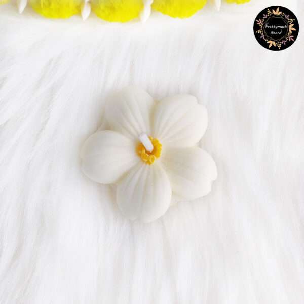 Floating Sakura Candle (White+Orange)