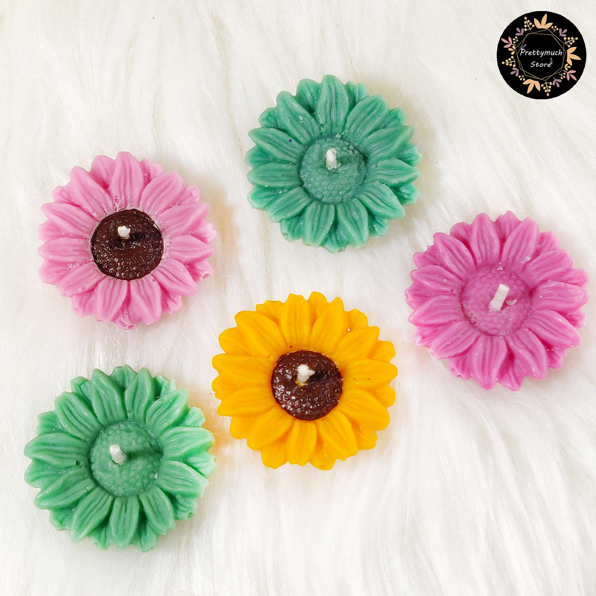 Floating Mini Sunflower Candles (Assorted Set Of 4) - Image 2