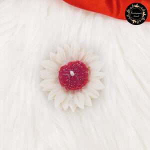 Floating Sunflower Candle (White+Red)